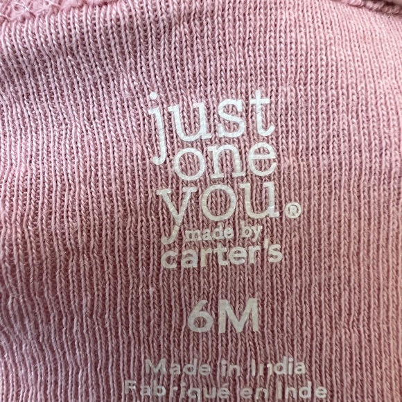 Carter’s 6M Pink & White Polka Dot Girls Long Sleeve Top - Picture 3 of 4